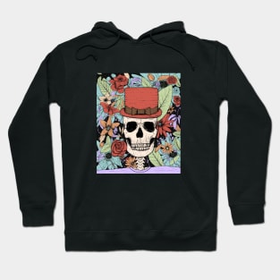 Alternative Clothing - Skull Floral Hoodie